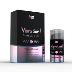 Жидкий вибратор Intt Vibration Bubble Gum (15 мл) купити в sex shop Sexy