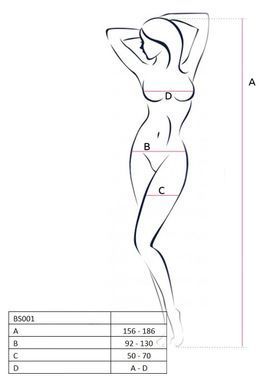 Бодистокинг BS044 white купити в sex shop Sexy