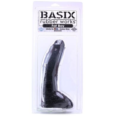 Реалистичный фаллоимитатор Basix Rubber 10 Fat Boy Black купить в sex shop Sexy