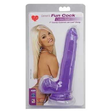 Фалоімітатор TLC Carmen's Fun Cock 7 Purple купити в sex shop Sexy
