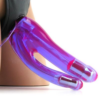 Страпон Fetish Fantasy Series Crotchless Vibrating Double Penetrator купити в sex shop Sexy