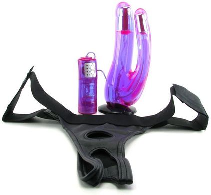 Страпон Fetish Fantasy Series Crotchless Vibrating Double Penetrator купити в sex shop Sexy