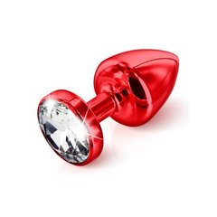 Анальна пробка з кристалом Diogol ANNI Round Red 3,5 см купити в sex shop Sexy