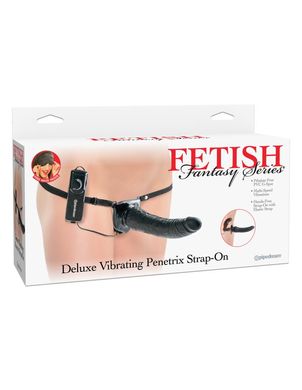 Страпон Fetish Fantasy Series Deluxe Vibrating Penetrix Strap-On Black купити в sex shop Sexy
