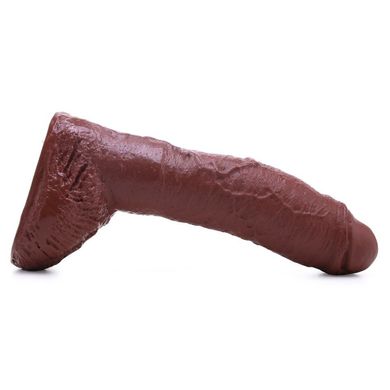 Реалістичний фалоімітатор Basix Rubber 10 Fat Boy Brown купити в sex shop Sexy
