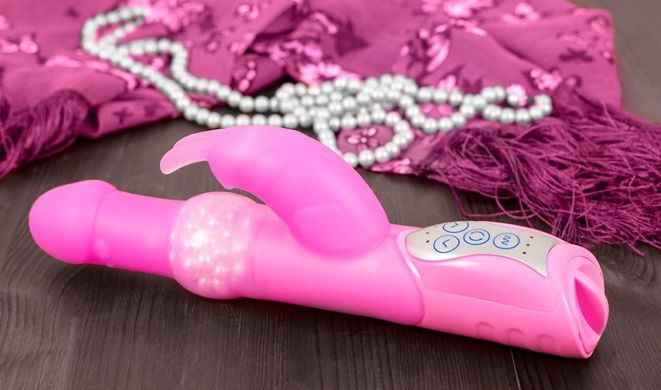 Багатофункціональний вібратор Pearly Rabbit Pink купити в sex shop Sexy
