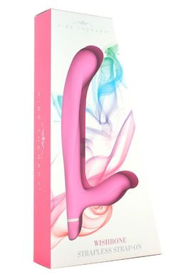 Безремневой вибро-страпон Vibe Therapy Wishbone Pink купить в sex shop Sexy
