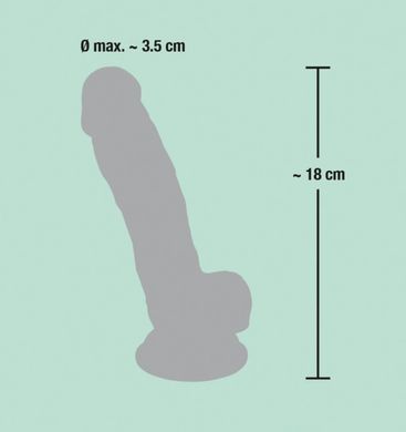 Реалистичный фаллоимитатор Medical Silicone Dildo 18 см. купить в sex shop Sexy