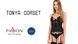 TONYA CORSET black L/XL - Passion Exclusive купити в секс шоп Sexy