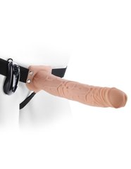 Порожній вібро-страпон Fetish Fantasy Series 11 Vibrating Hollow Strap-On Flesh купити в sex shop Sexy