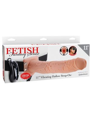 Полый вибро-страпон Fetish Fantasy Series 11 Vibrating Hollow Strap-On Flesh купить в sex shop Sexy