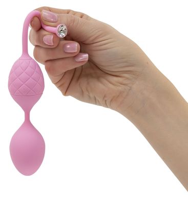 Роскошные вагинальные шарики PILLOW TALK - Frisky Pink с кристаллом Сваровски купить в sex shop Sexy