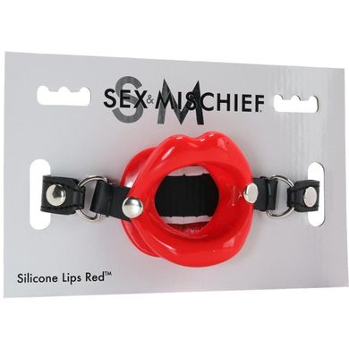 Кляп Sex And Mischief Silicone Lips Red купити в sex shop Sexy