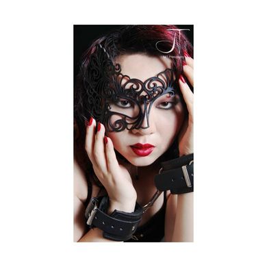 Асимметричная ажурная маска из натуральной кожи для Садо-Мазо купить в sex shop Sexy