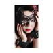 Асимметричная ажурная маска из натуральной кожи для Садо-Мазо купить в секс шоп Sexy