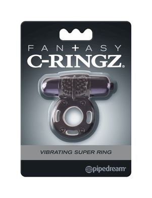Эрекционное кольцо Vibrating Super Ring Black купить в sex shop Sexy