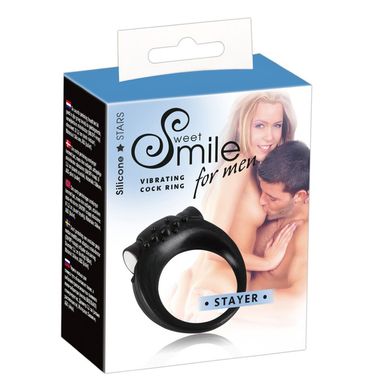 Ерекційне вібро-кільце Sweet Smile Stayer Penis Ring купити в sex shop Sexy