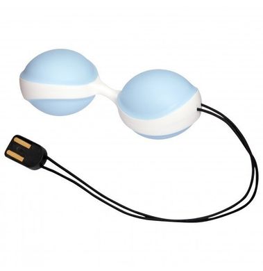 Вібро-кульки керовані смартфоном Vibratissimo Duoball Charger Light Blue купити в sex shop Sexy