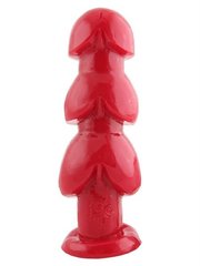 Огромная анальная пробка TSX Large Three Bangs for Your Butt Red от Mister B купить в sex shop Sexy