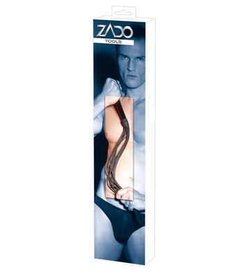 Шкіряний батіг Zado Leather Flogger Wooden Handle купити в sex shop Sexy
