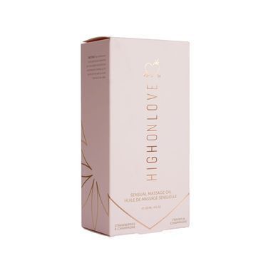 Массажное масло HighOnLove Massage Oil - Strawberry & Champagne (120 мл) купить в sex shop Sexy