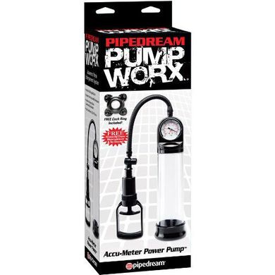 Вакуумная помпа для пениса Pump Worx Accu Meter Power Pump купить в sex shop Sexy