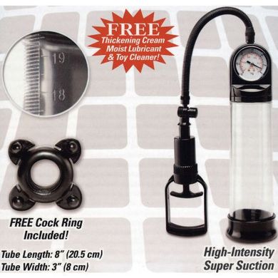 Вакуумная помпа для пениса Pump Worx Accu Meter Power Pump купить в sex shop Sexy
