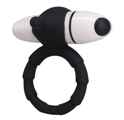 Эрекционное вибро-кольцо Swirly Pop Black Penisring купить в sex shop Sexy