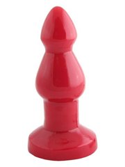 Величезна анальна пробка TSX Two Shots in the Dark Plug Red від Mister B купити в sex shop Sexy