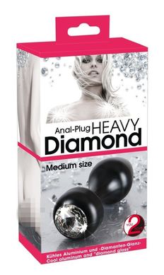 Анальна пробка з кристалом Heavy Diamond Plug M купити в sex shop Sexy