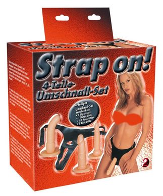 Страпон з насадками Strap-on! Umschnall-Set купити в sex shop Sexy