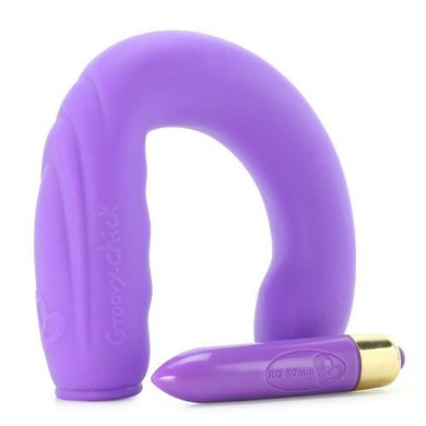 Вибратор для точки G и клитора Rocks Off Groovy-Chick 7 Purple купить в sex shop Sexy