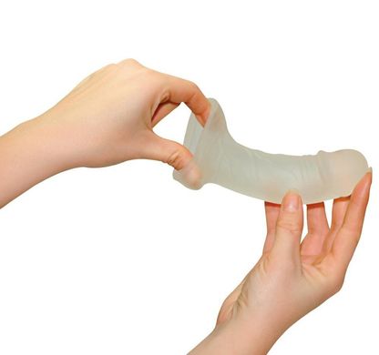 Увеличивающая насадка на пенис Super Dick Sleeve купить в sex shop Sexy