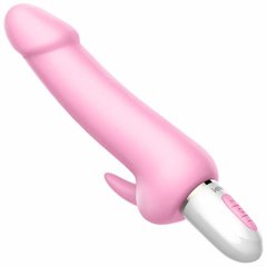Вибратор с подогревом и стимуляцией клитора Leten Quest купити в sex shop Sexy