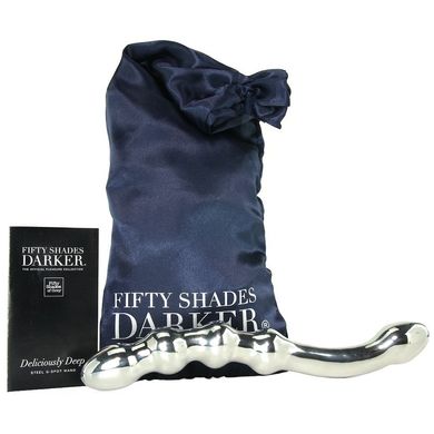 Металевий фалоімітатор Fifty Shades Darker Deliciously Deep Steel G-Spot Wand купити в sex shop Sexy