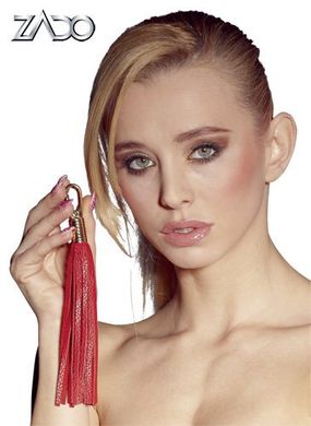 Кожаная плеть Zado Leder Mini Red купить в sex shop Sexy