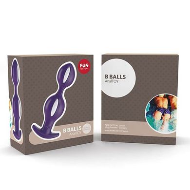 Анальная пробка с шариками B Balls Fun Factory Фиолетовый/Белый купить в sex shop Sexy