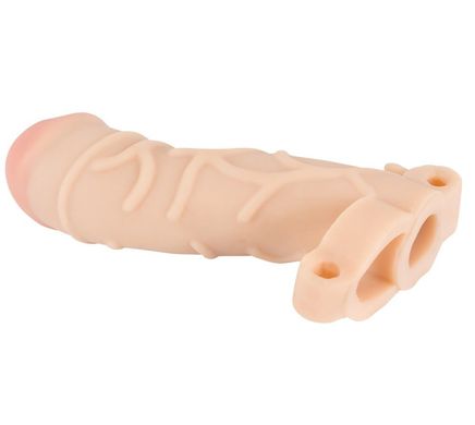 Увеличивающая насадка с вибрацией Cyberskin Sleeve Penishulle Vibration купить в sex shop Sexy