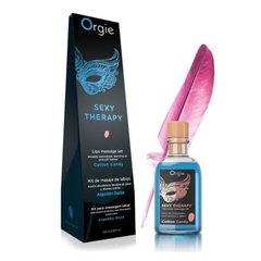 Съедобное массажное масло + перо Orgie Sexy Therapy Cotton Candy купить в sex shop Sexy