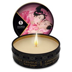 Массажная свеча Shunga MINI MASSAGE CANDLE - Rose Petals (30 мл) купити в sex shop Sexy