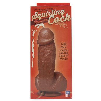 Фаллоимитатор с эякуляцией The Amazing Squirting Realistic Cock Brown купить в sex shop Sexy