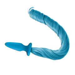 Анальна пробка з хвостиком Unicorn Tails Pastel Blue купити в sex shop Sexy