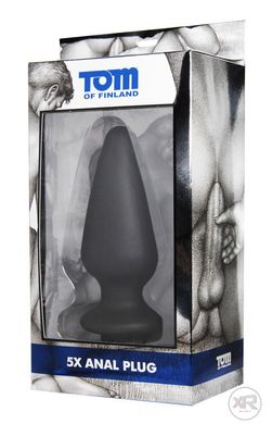 Анальна вібро-пробка Tom of Finland 5X Silicone Anal Plug купити в sex shop Sexy