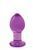 Стеклянная анальная пробка Crystal Glass Medium Purple купить в sex shop Sexy