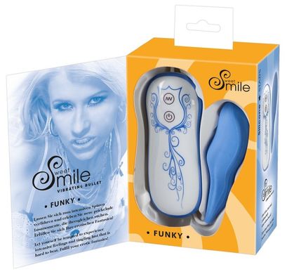Виброяйцо Smile Funky Blue купити в sex shop Sexy
