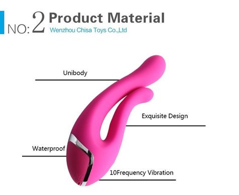 Вагинально-клиторальный вибратор Dual Kiss Pink купить в sex shop Sexy