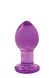 Стеклянная анальная пробка Crystal Glass Medium Purple купить в секс шоп Sexy