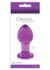 Стеклянная анальная пробка Crystal Glass Medium Purple купить в секс шоп Sexy