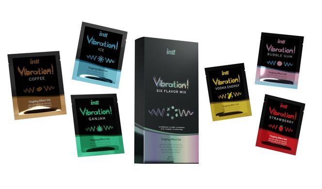 Набір пробників рідкого вібратора Intt Vibration Six Flavor Mix (12 по 5 мл) купити в sex shop Sexy