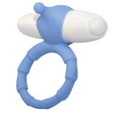 Эрекционное кольцо с вибрацией Smile Loop Vibr. Ring Blue купить в sex shop Sexy